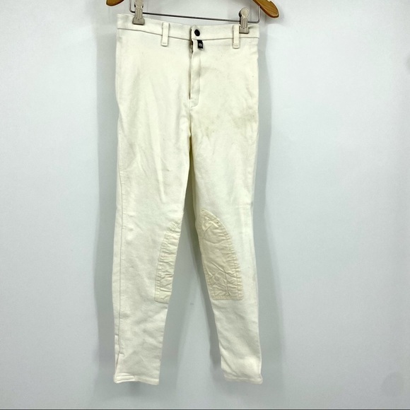 Devon-Aire half patch cream riding breeches 30L - Picture 1 of 10